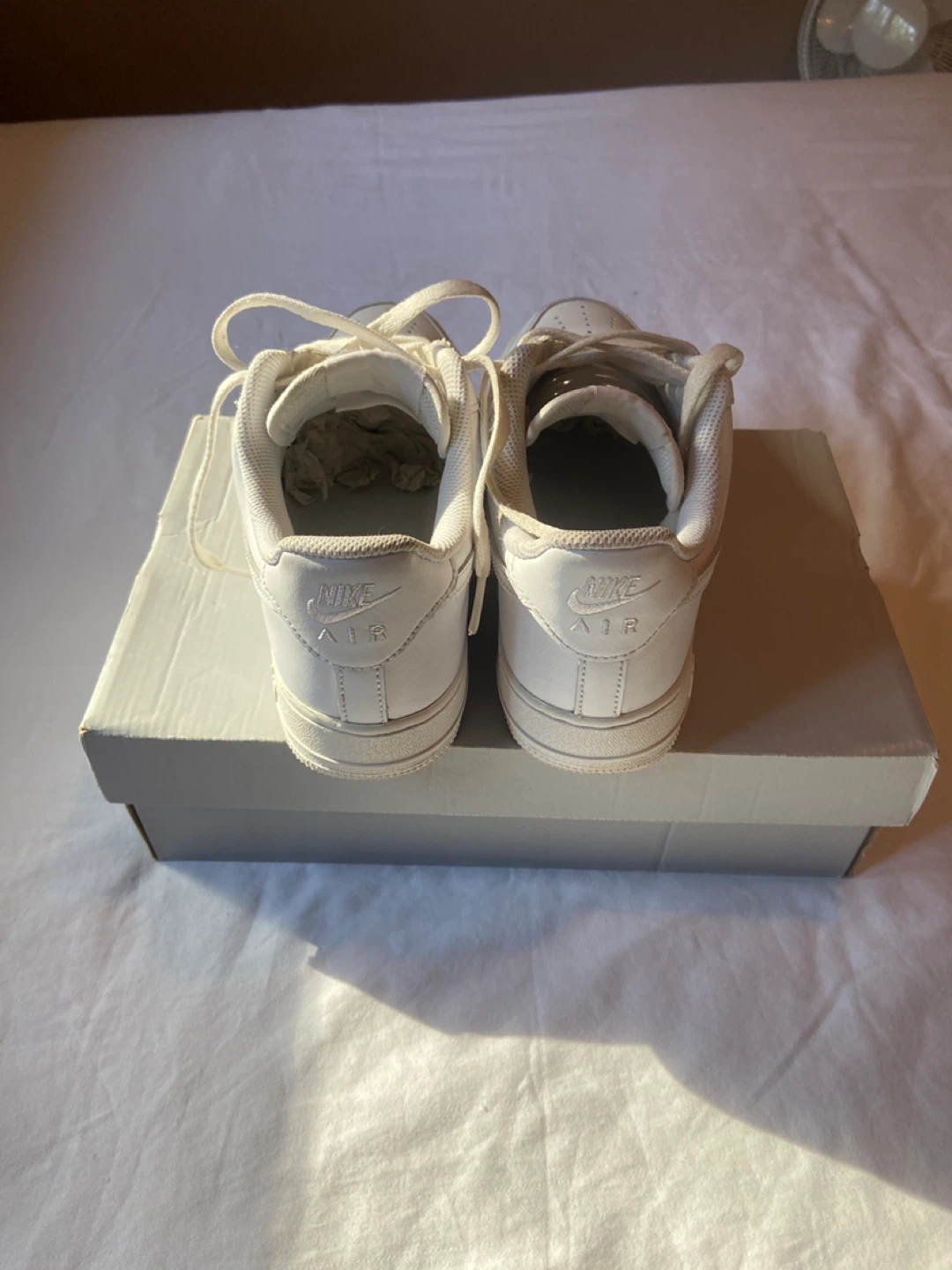 Nike Air Force 1 White Sneakers - photo 2