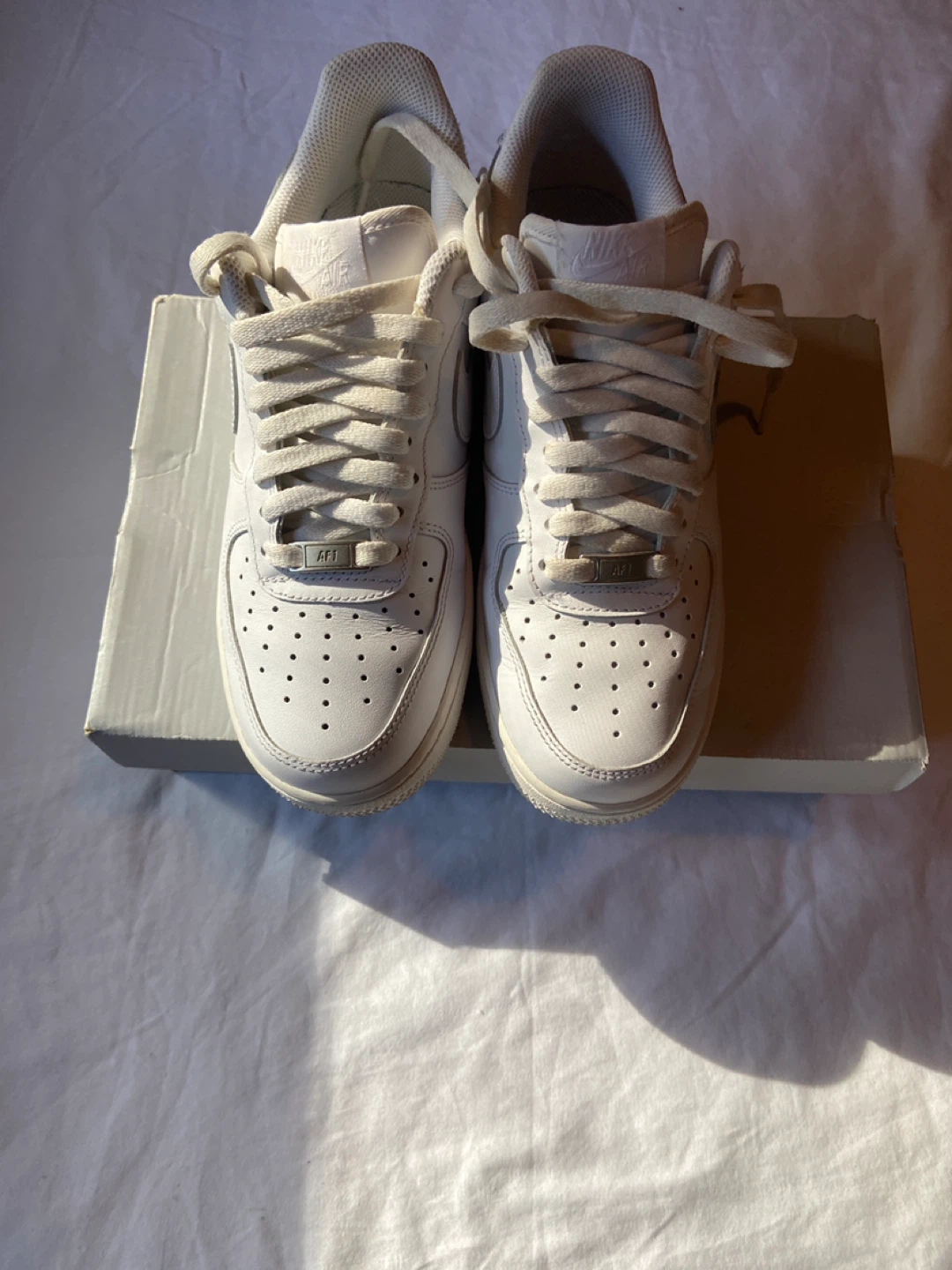 Nike Air Force 1 White Sneakers - photo 4
