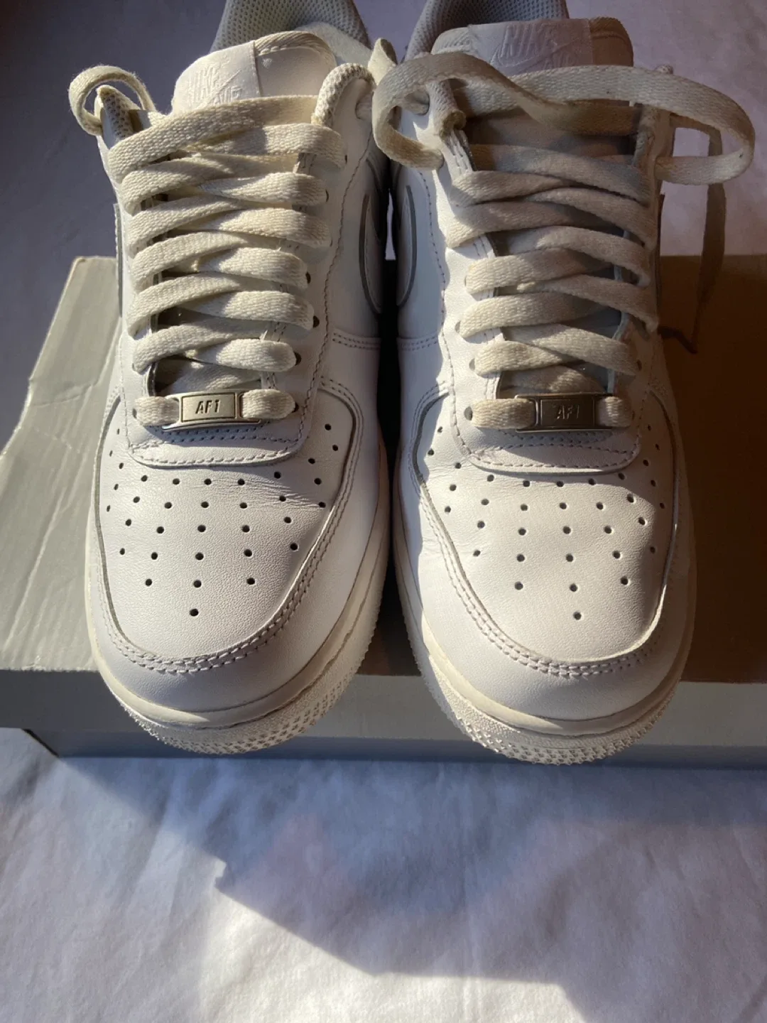 Nike Air Force 1 White Sneakers - photo 5