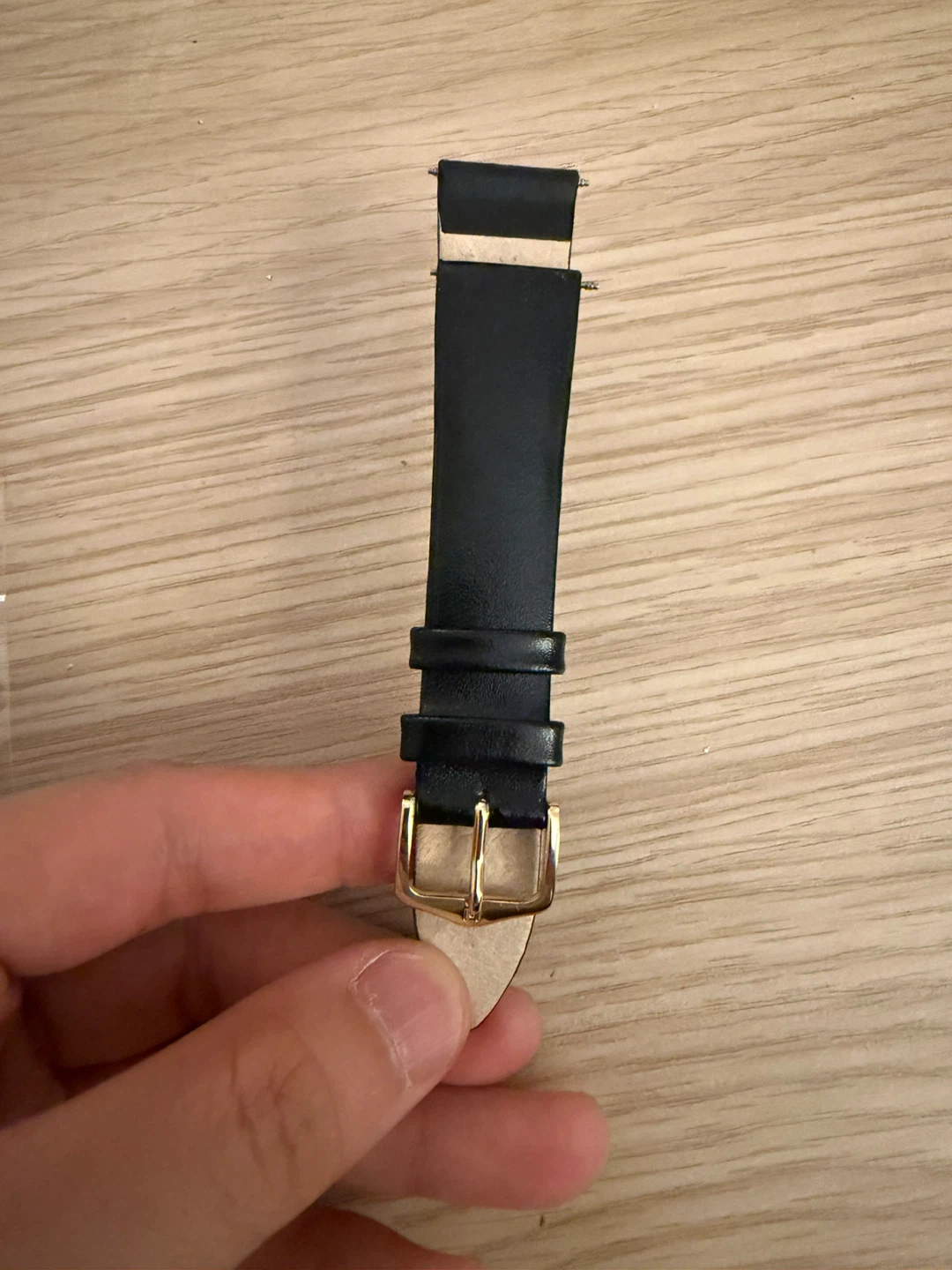 Hirsch Black Leather Watch Strap 19mm - photo 3