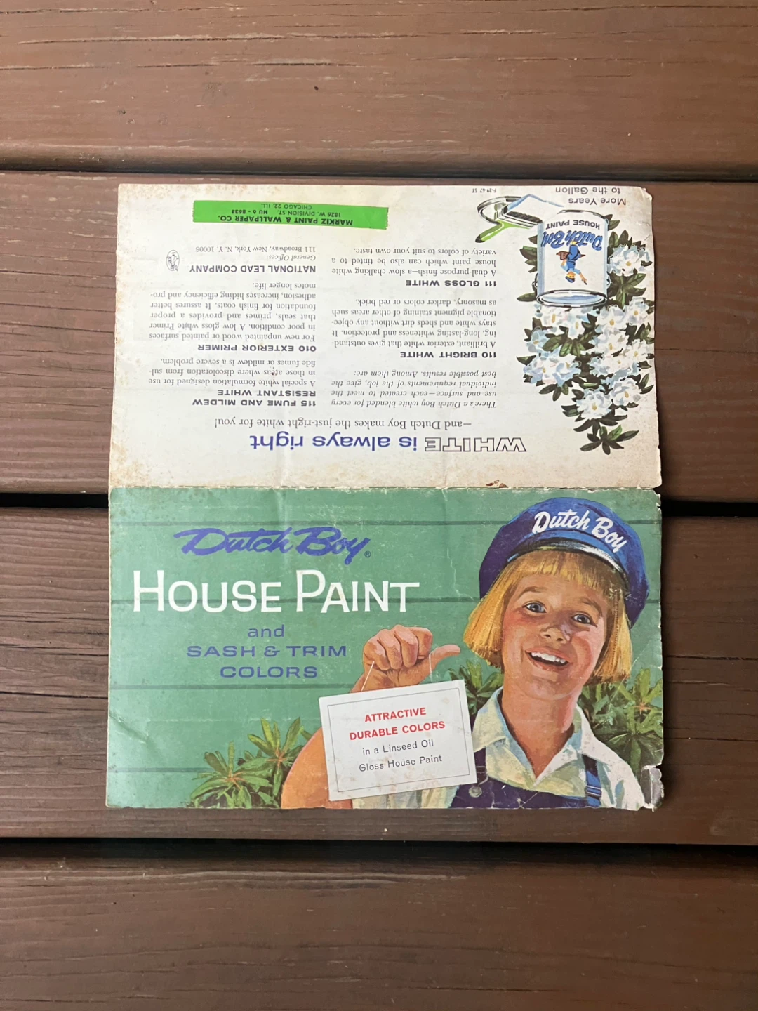 1965 Dutch Boy House Paint Brochure - 30 Paint Chips - photo 2