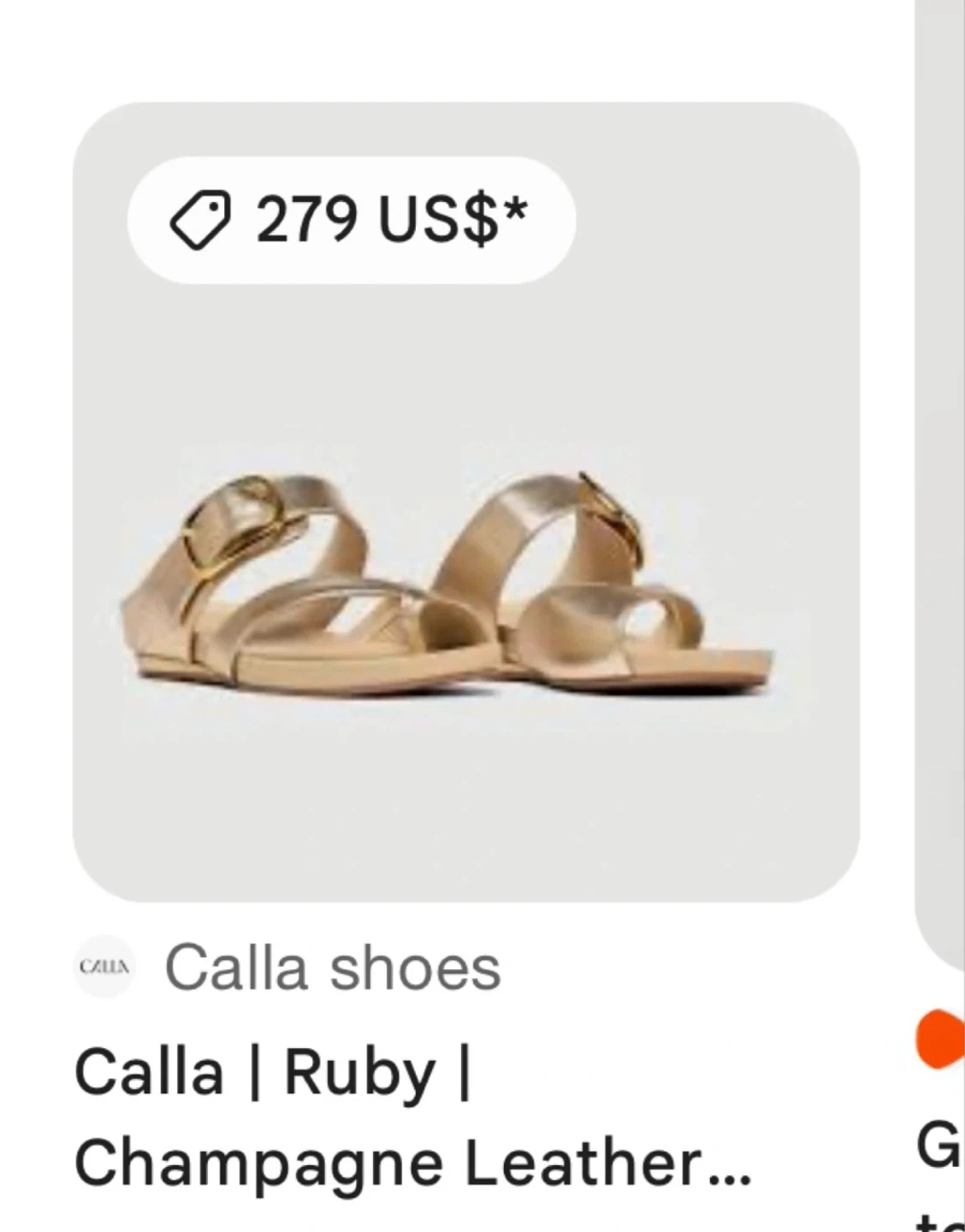 Kids Calla Ruby Champagne Sandals - photo 4