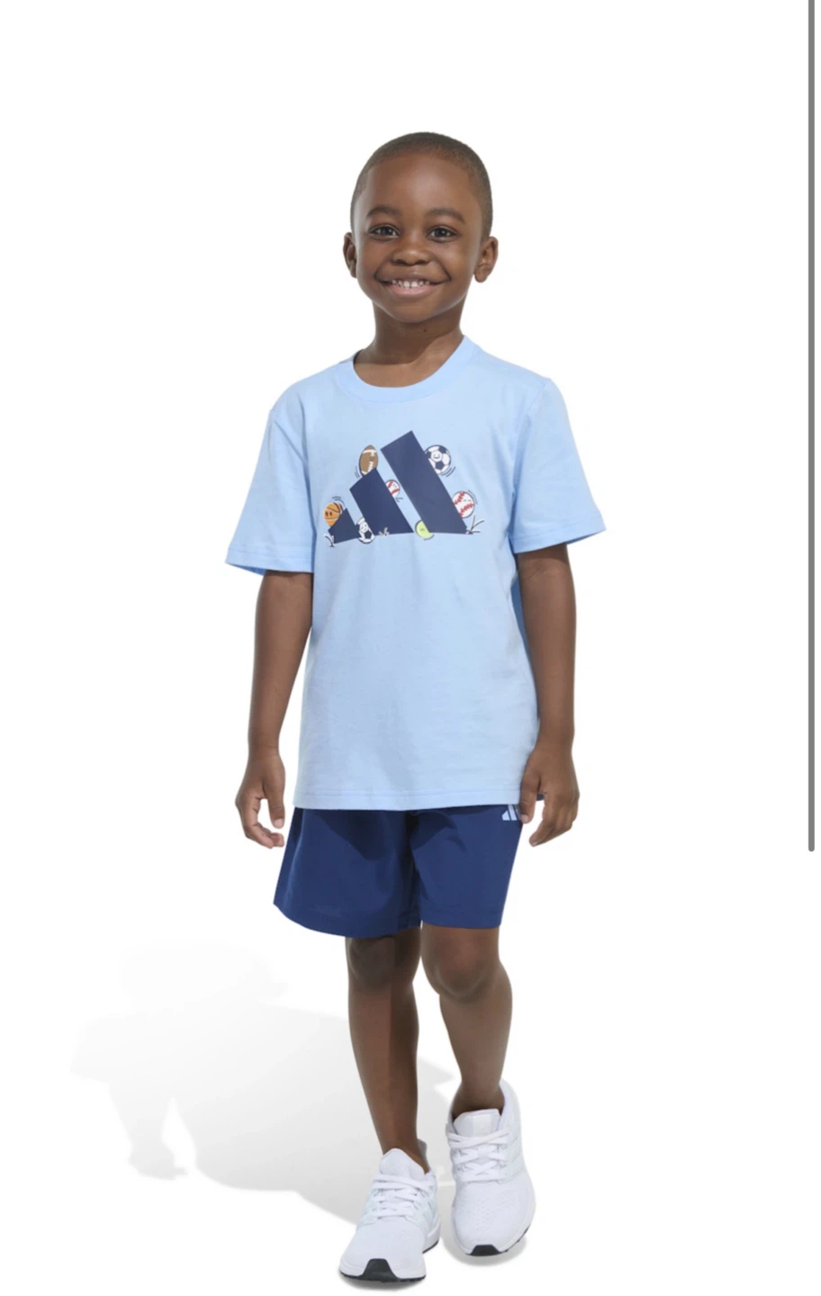 Adidas Boys' T-Shirt & Shorts Set 4t - photo 3