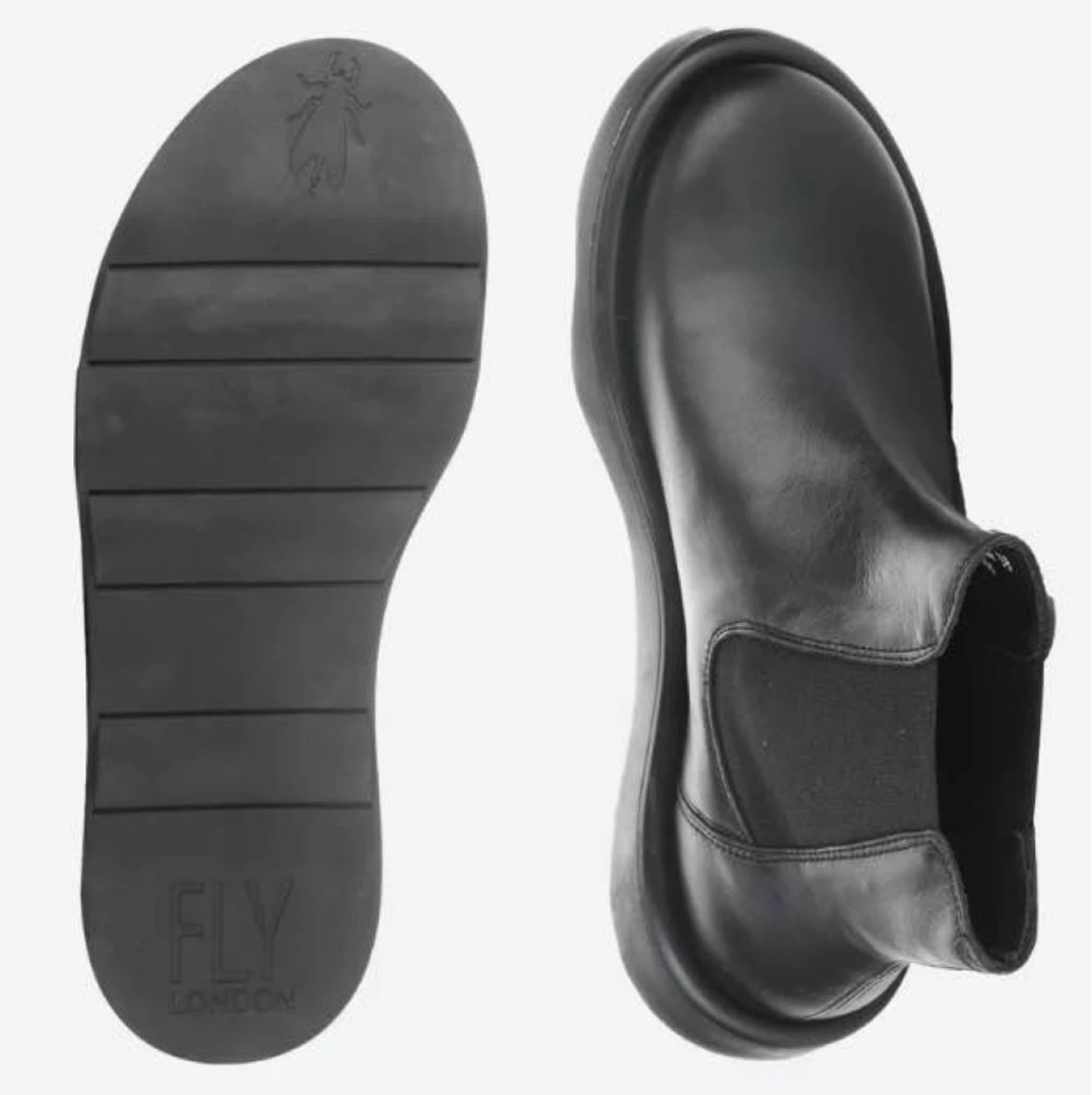 FLY LONDON Black Leather Chelsea Boots - photo 2