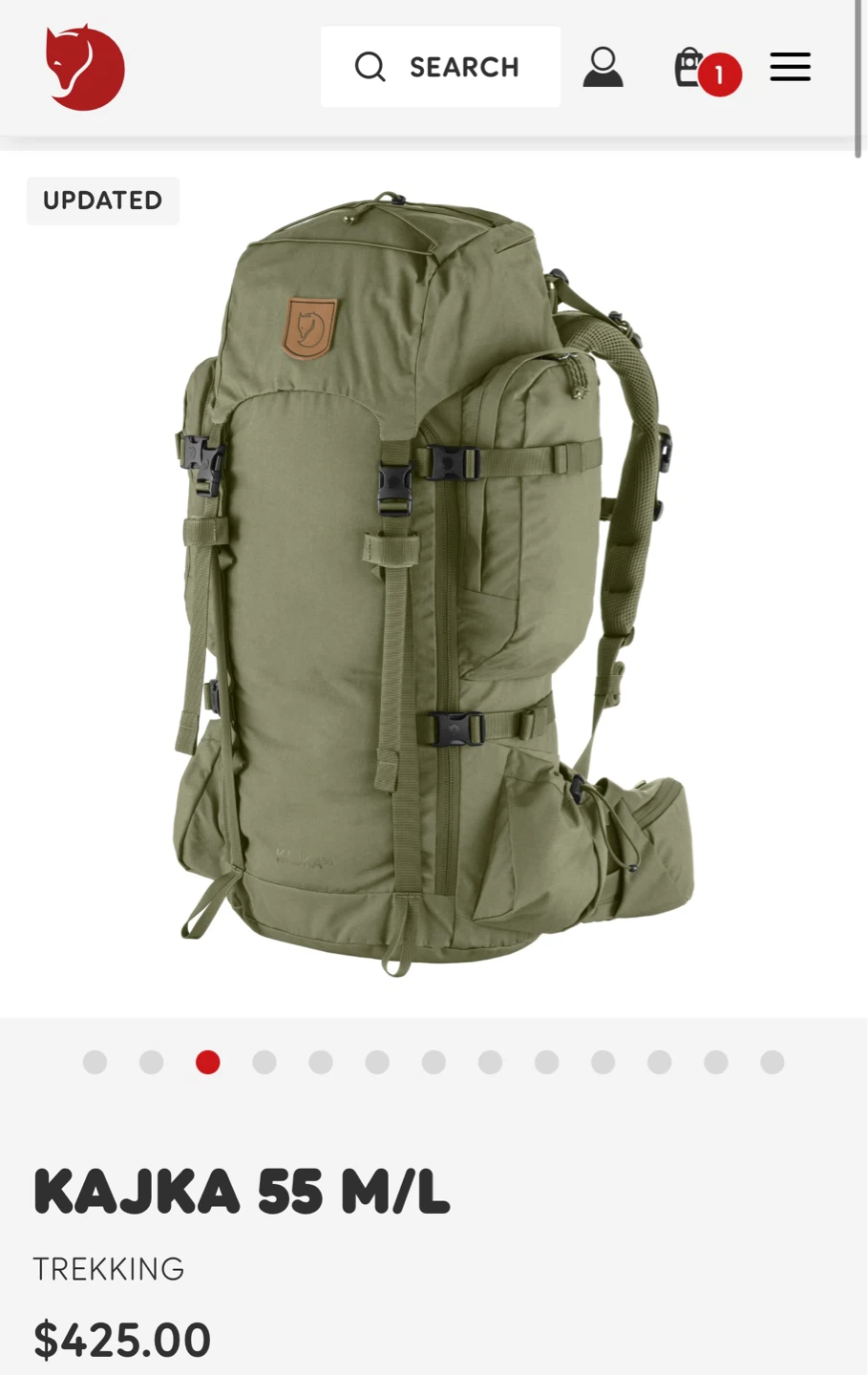 Fjällräven Kajka 55 M/L Trekking Backpack - photo 2