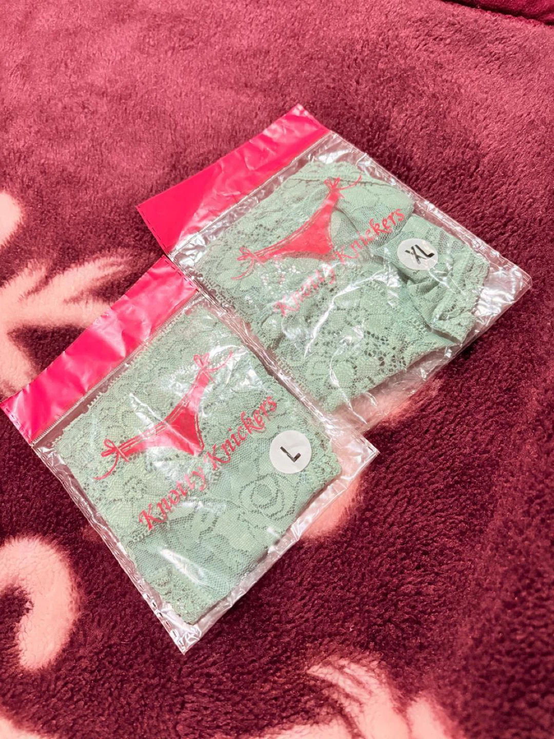 Green Lace Thong Underwear