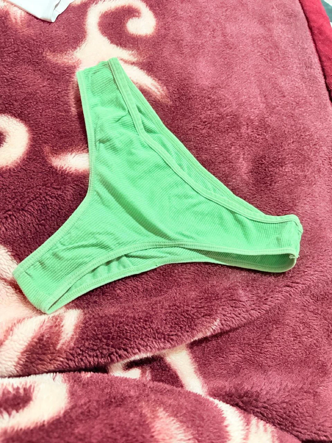 Knotty Women's Thong Underwear - Green - Size S (2 Pack) - photo 4
