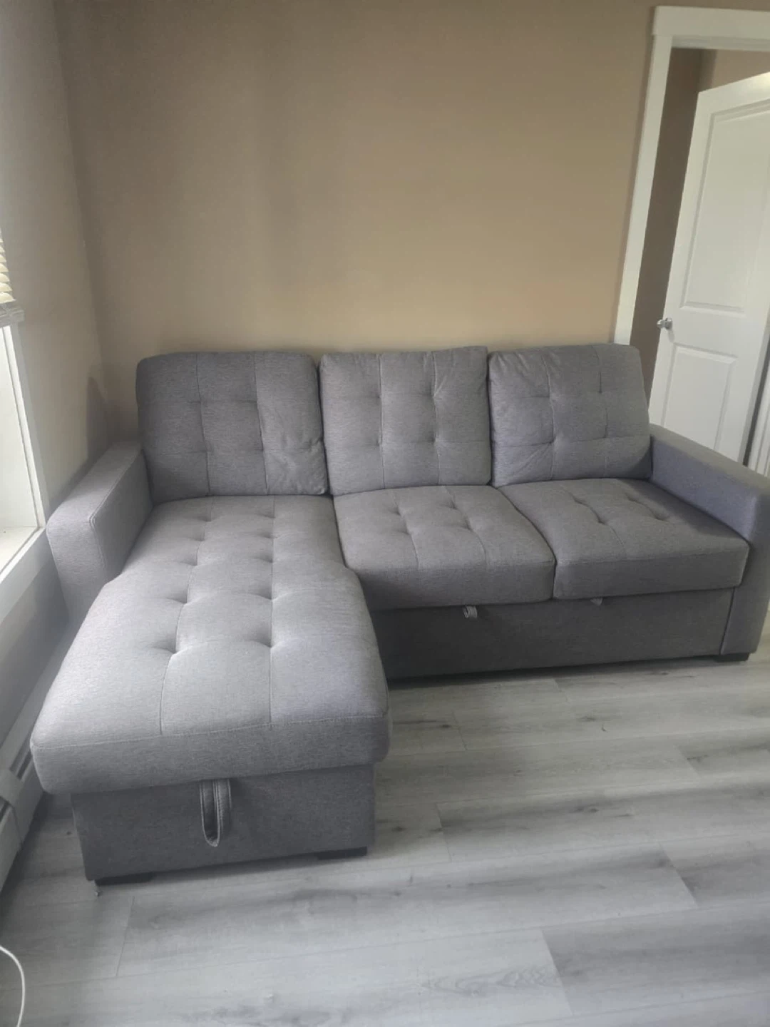Dannery Pop-Up Sofa Bed - Light Grey