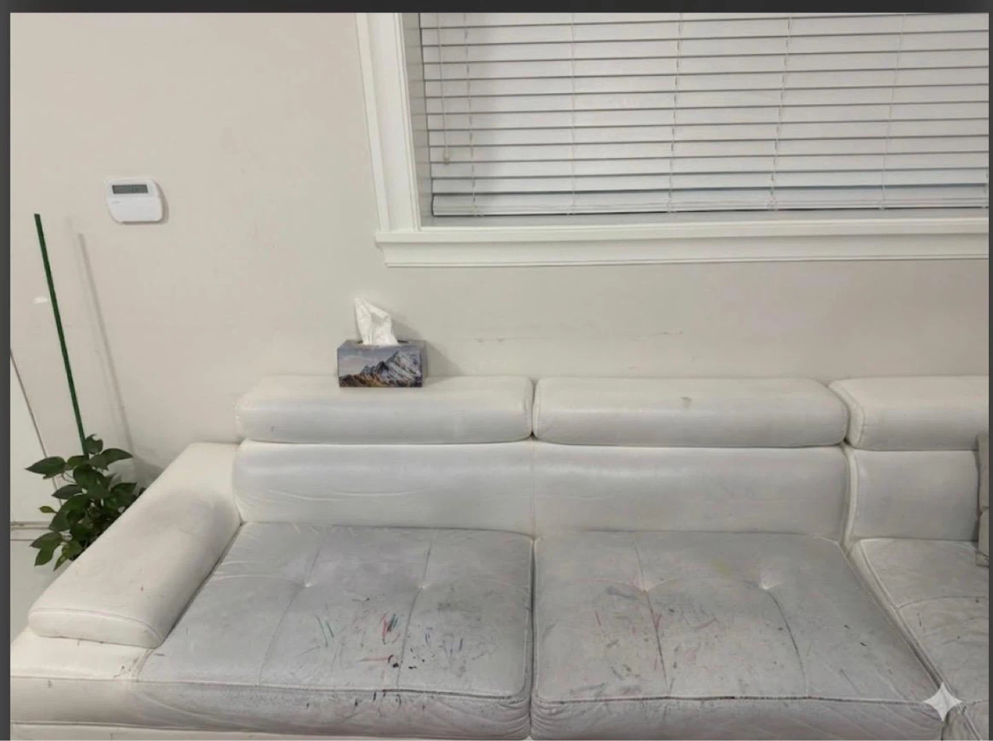White Sectional Sofa - photo 2