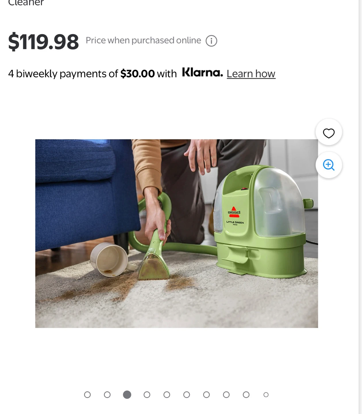 BISSELL Little Green Mini Deep Cleaner - photo 3