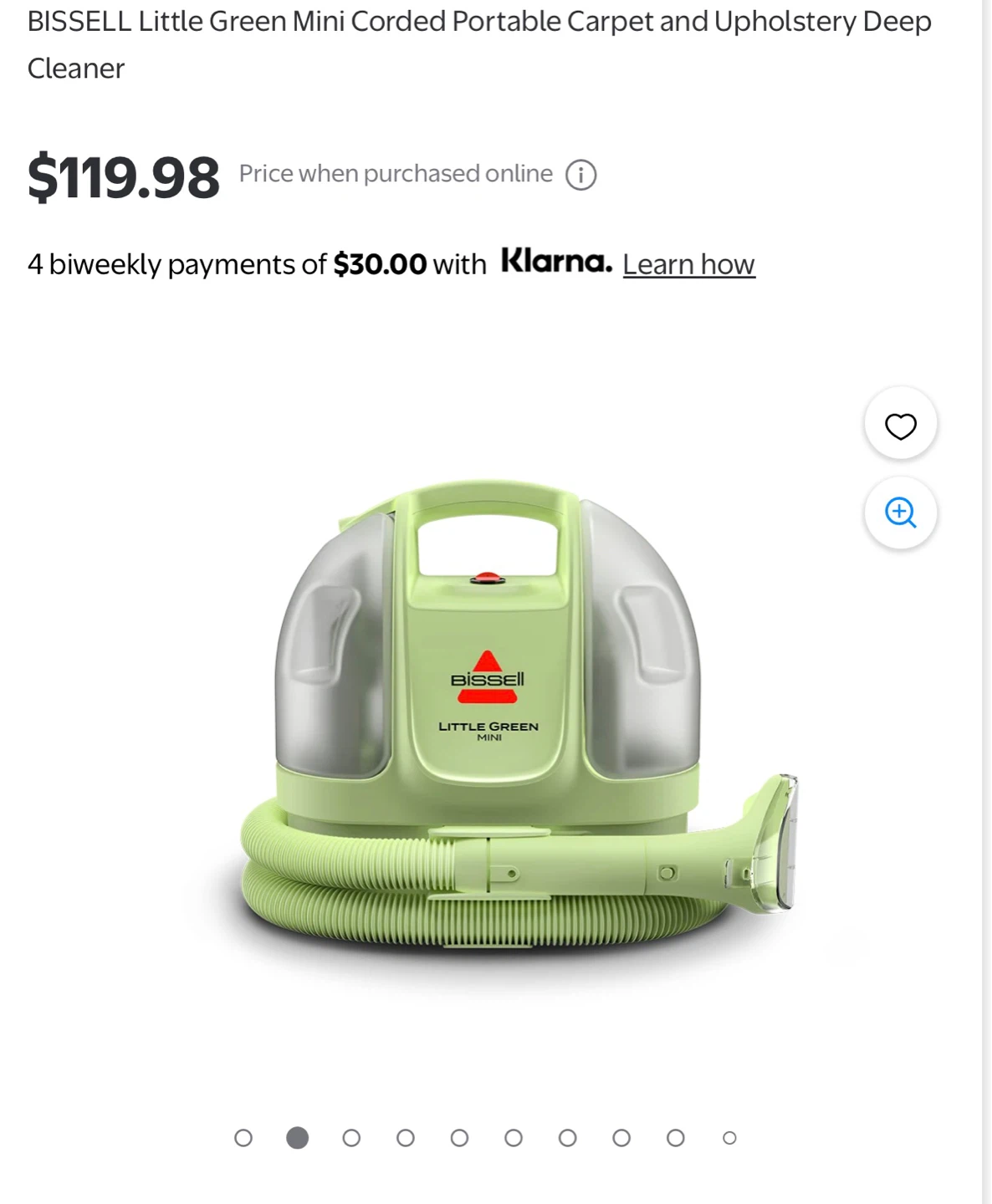 BISSELL Little Green Mini Deep Cleaner - photo 2