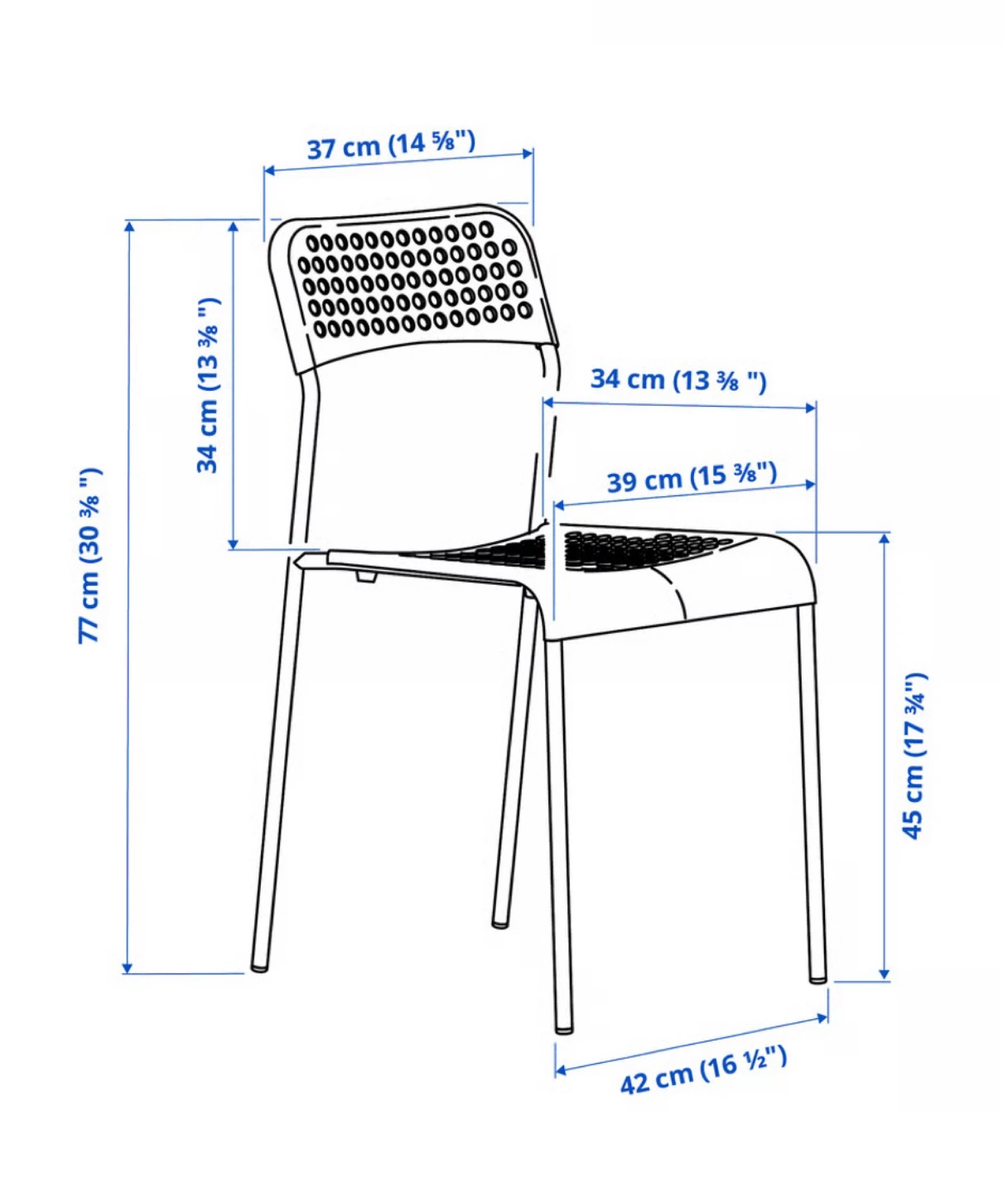Black IKEA TOSSBERG Chair - photo 2