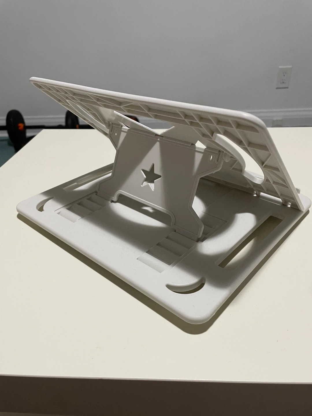 Adjustable White Laptop Stand - photo 3