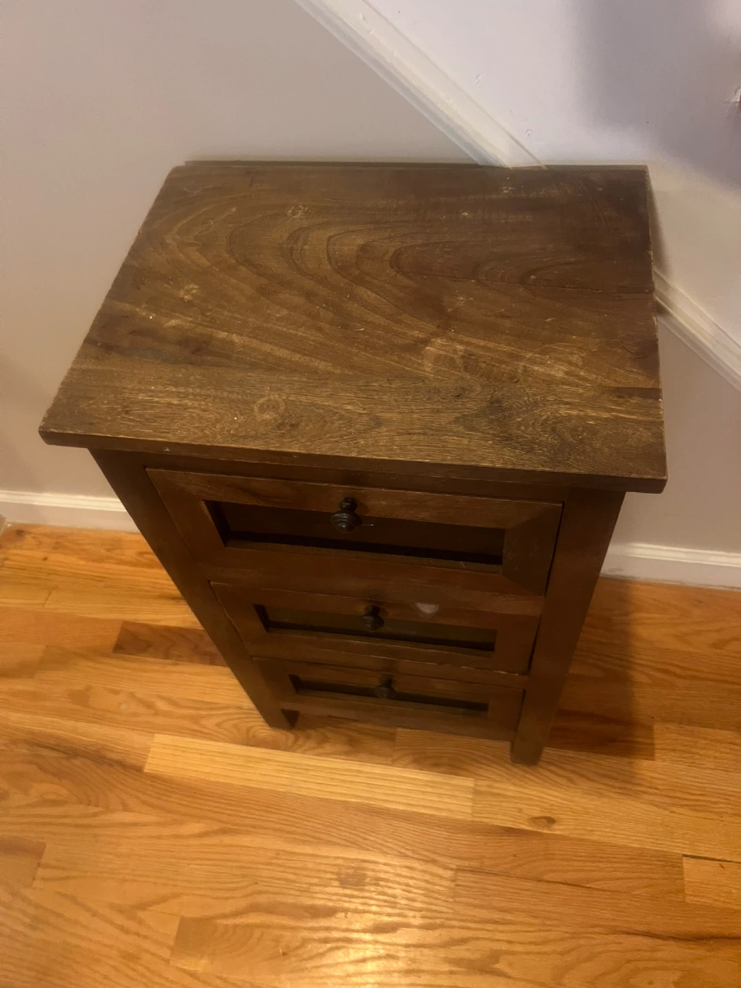 Wooden 3-Drawer Nightstand - photo 5