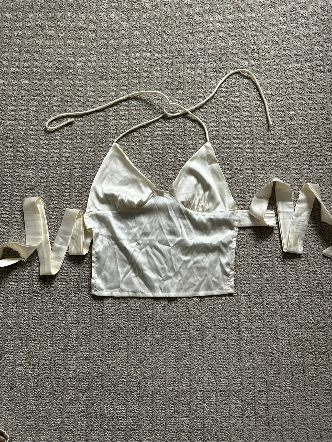 White Halter Top