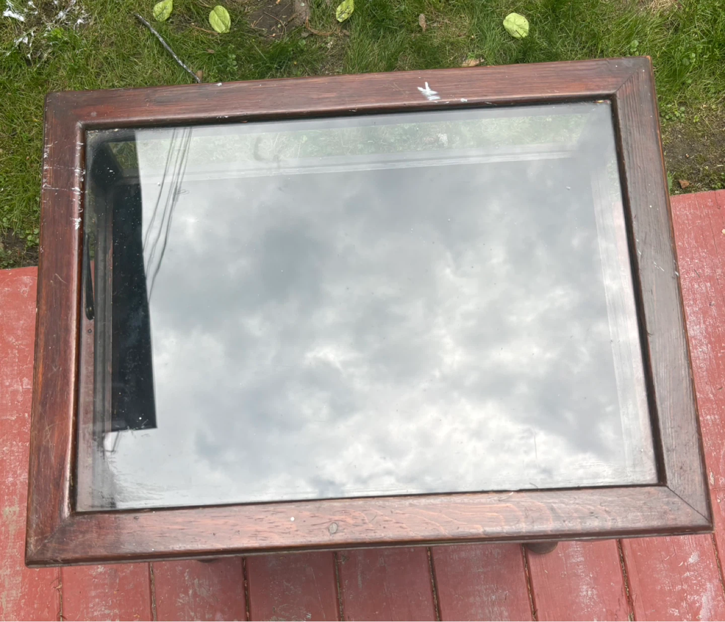 Vintage Glass Display Cabinet Table - photo 2