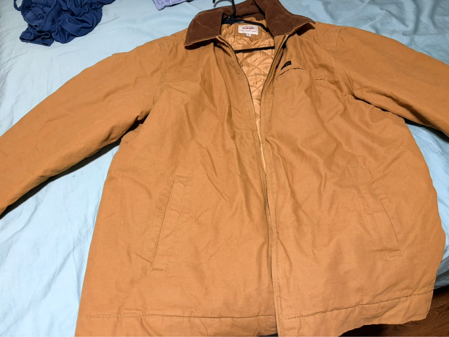 Wrangler Men's Sherpa Lined Canvas Jacket