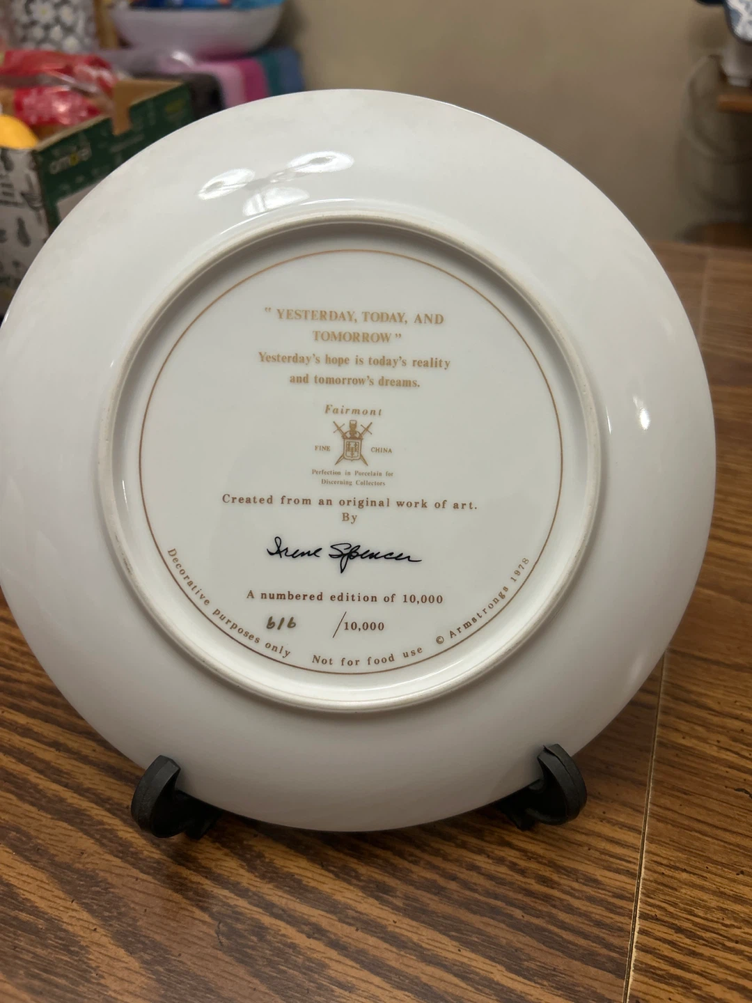 Fairmont "Yesterday, Today, and Tomorrow" Decorative Plate - photo 2