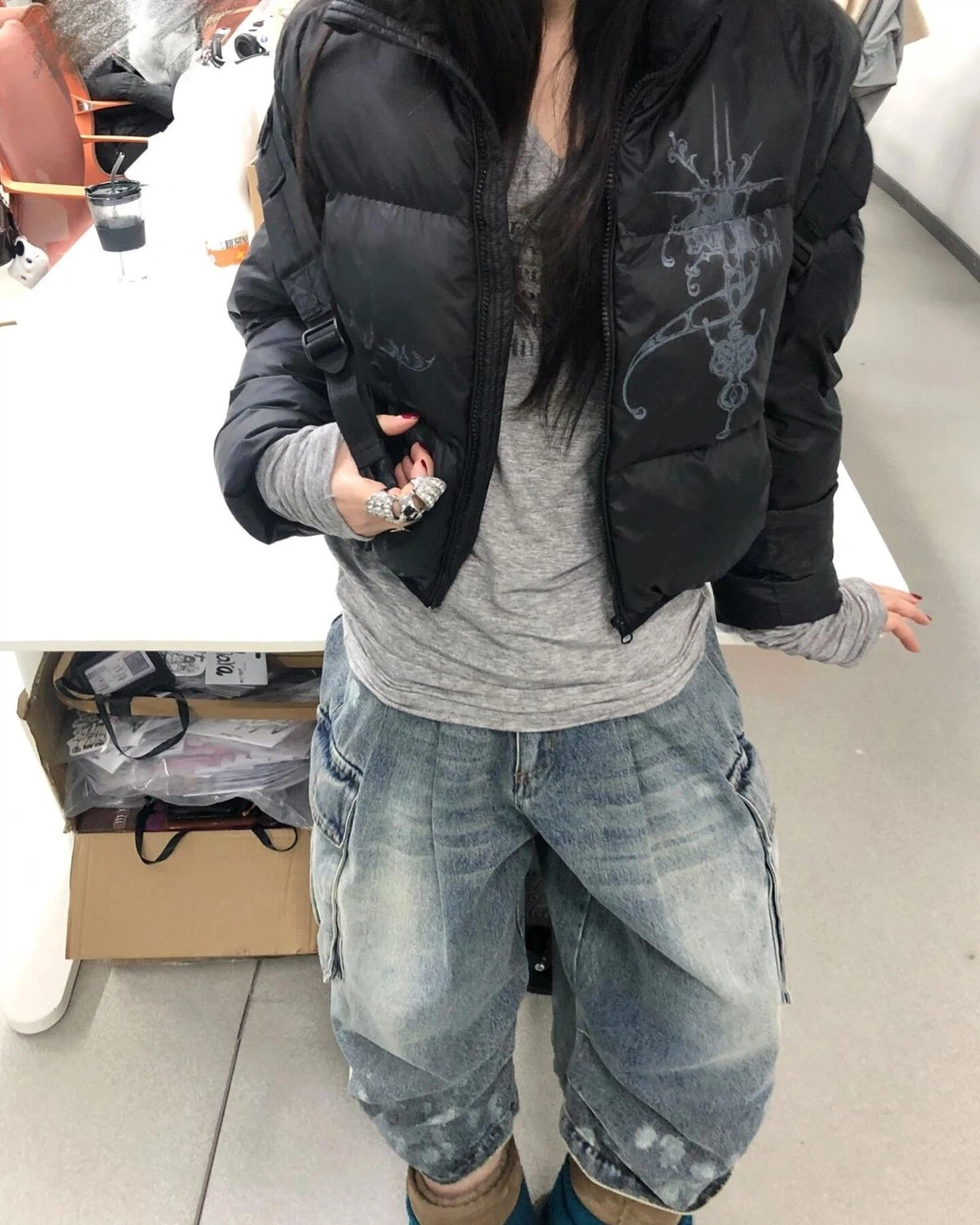 Alchemy Inspired Quilted Nylon Jacket