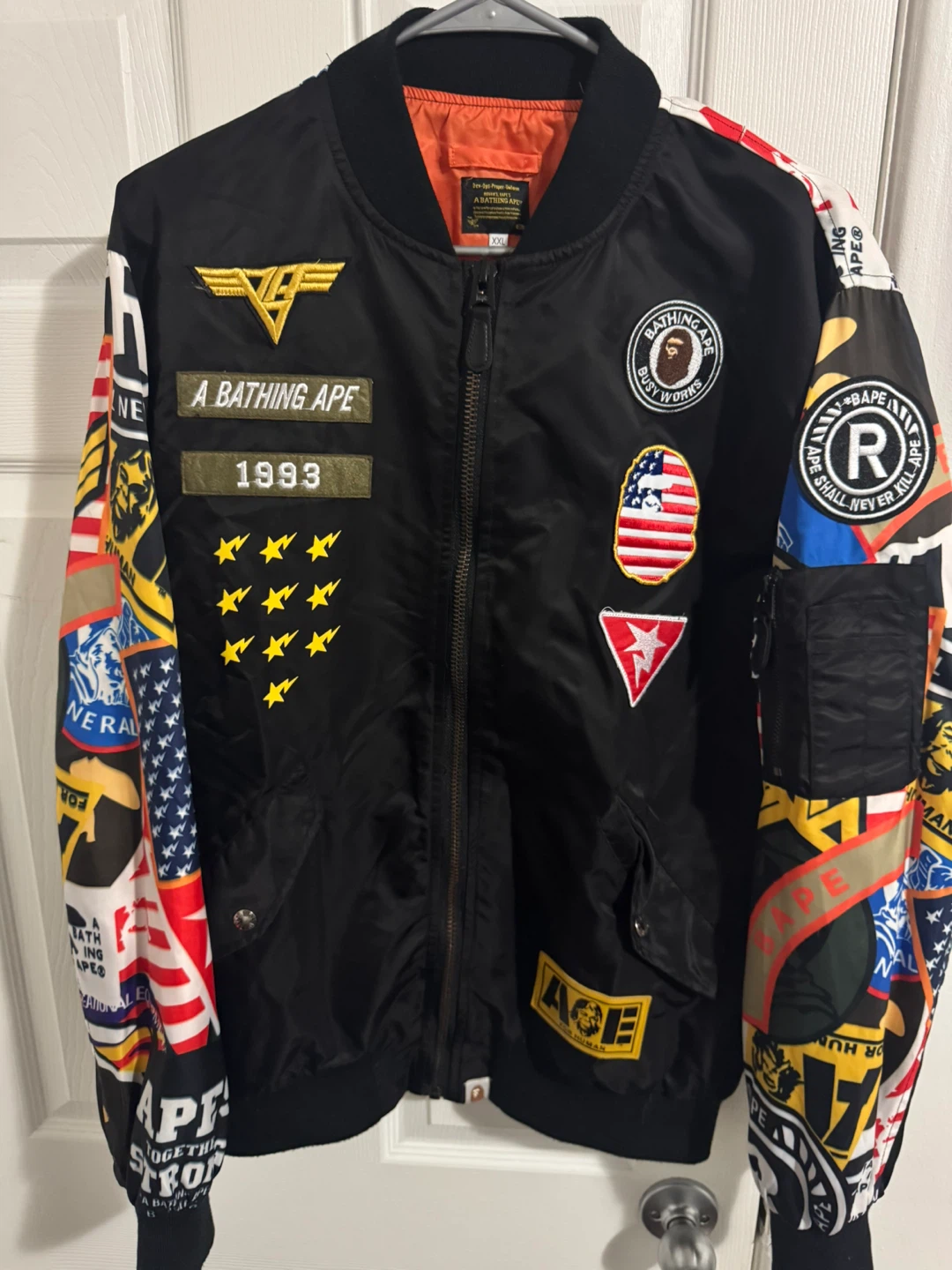 A Bathing Ape (BAPE) Patch MA-1 Bomber Jacket (XXL) - photo 2