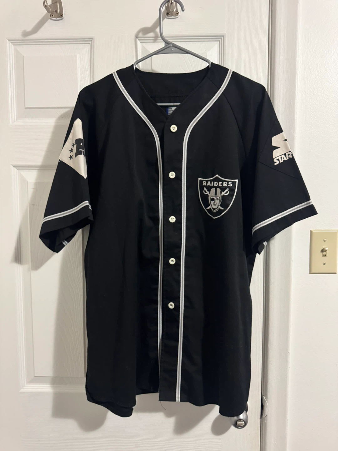 Vintage Los Angeles Raiders Starter Baseball Jersey (Large)