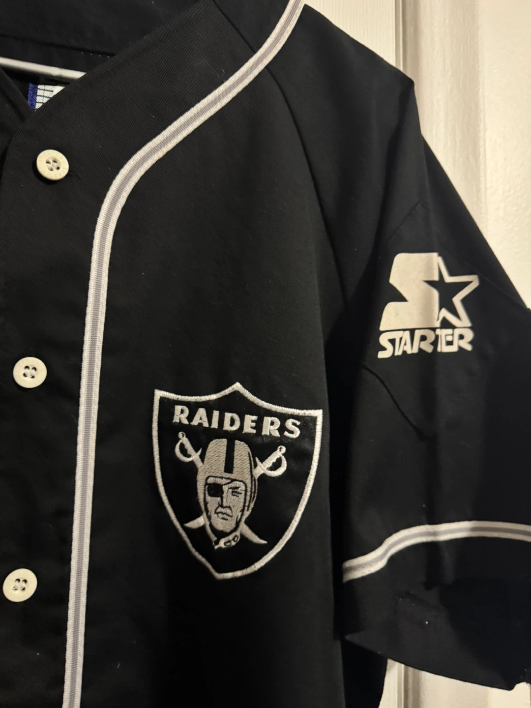Vintage Los Angeles Raiders Starter Baseball Jersey (Large) - photo 2