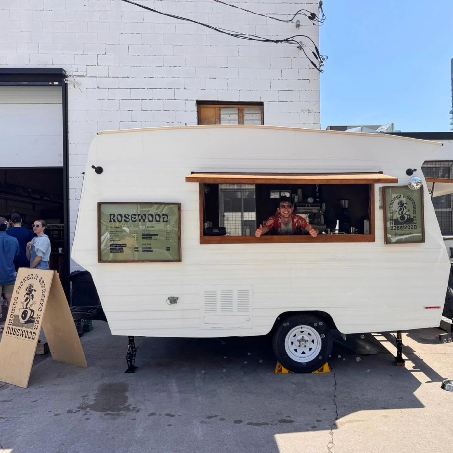 Coffee Trailer (solar / generator / plug)