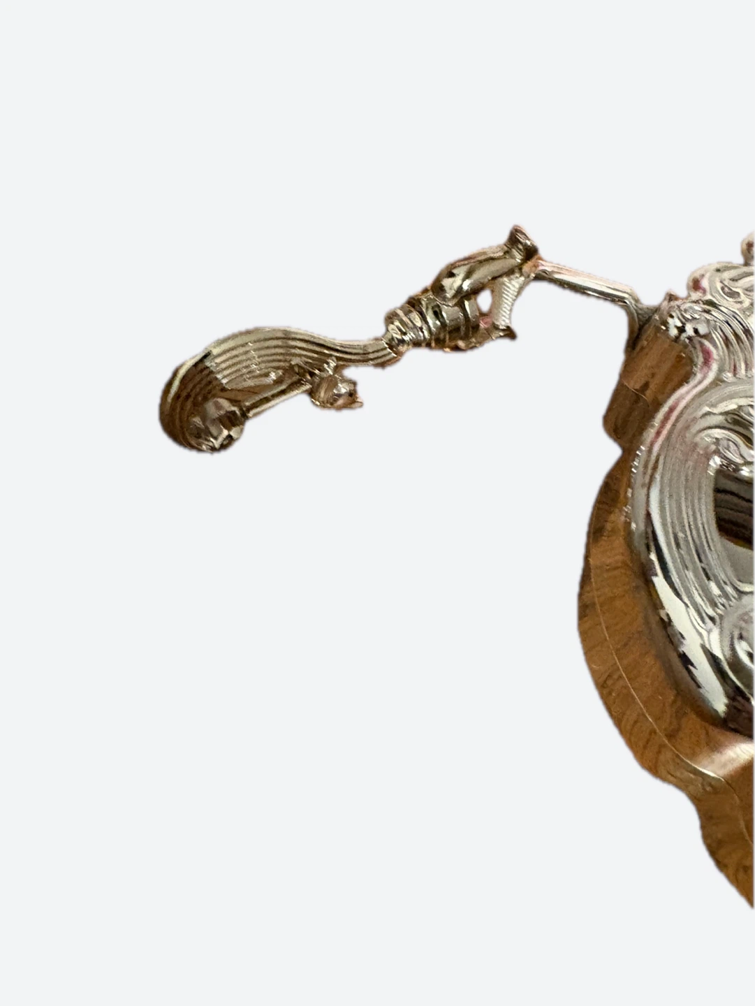 Silver Tone ornate Chain Purse - photo 4