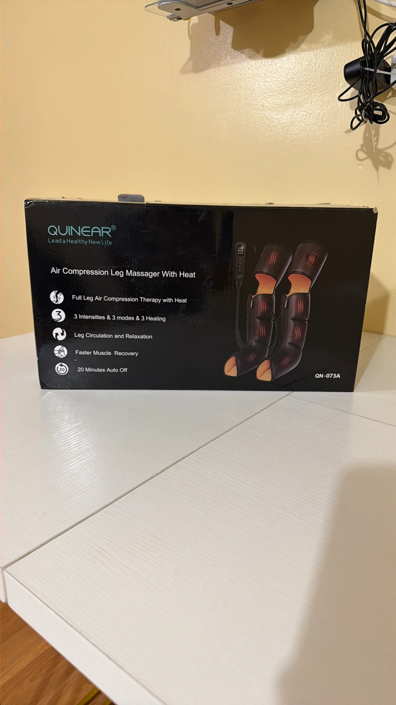 QUINEAR Air Compression Leg Massager with Heat