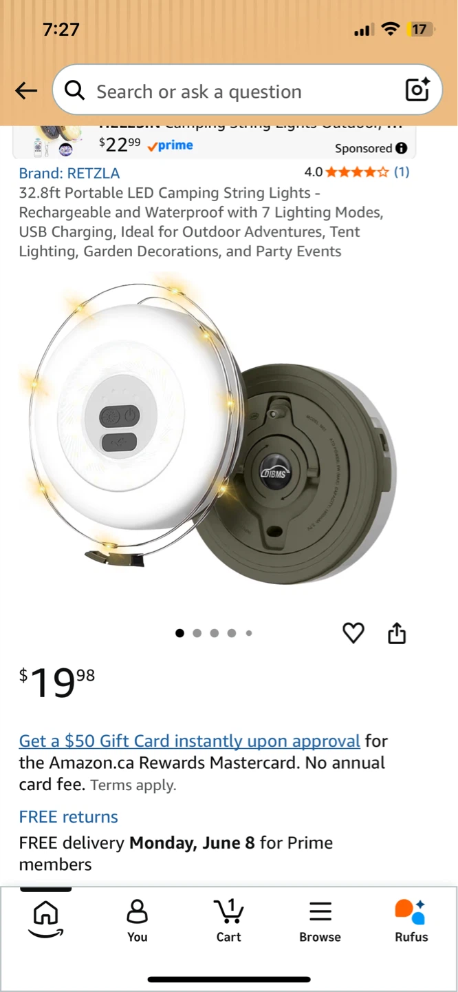 NEW! Portable LED Camping & Decorative Lamp