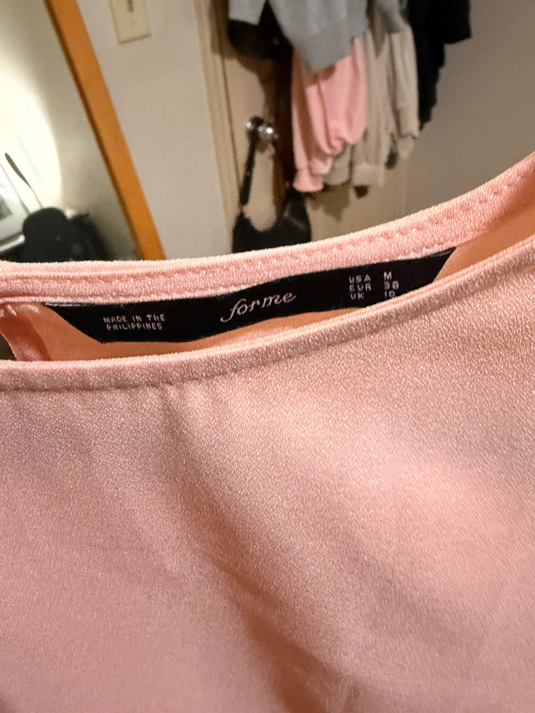Forme Pink Ruffle Sleeve Blouse Size M - photo 4