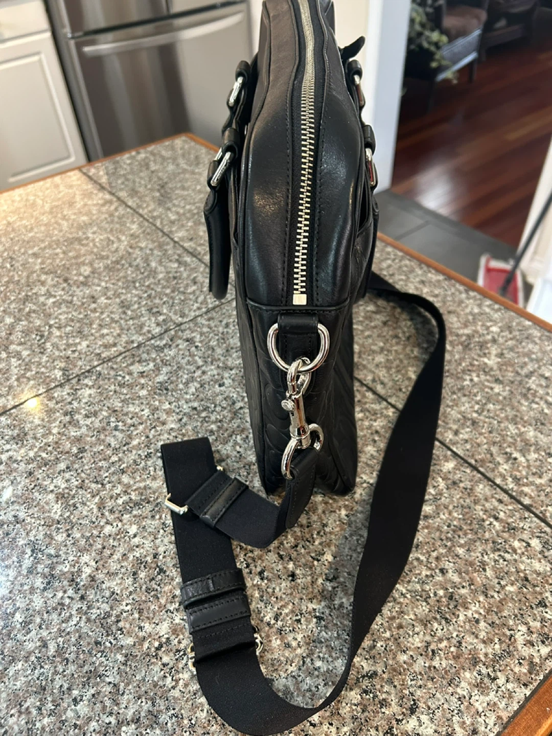 Coach Black Leather Briefcase - photo 3