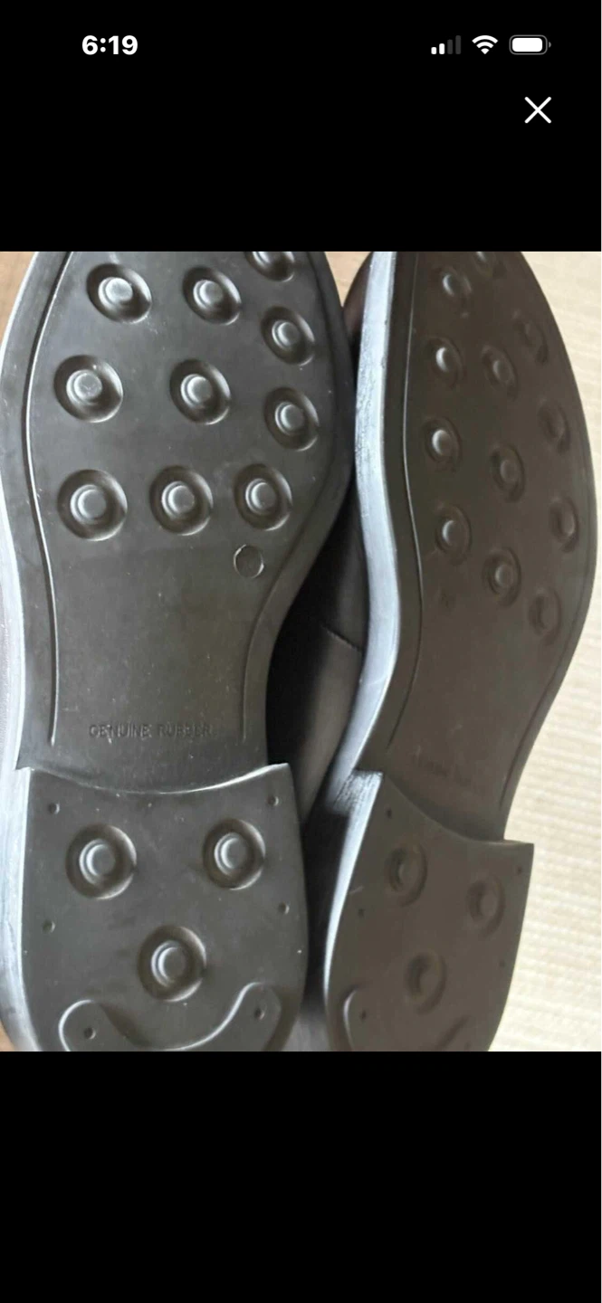 Black Leather Loafer Shoes - photo 4
