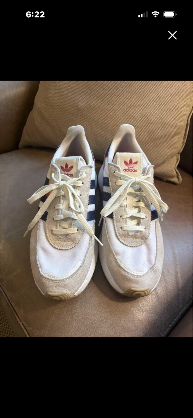 Adidas White/Navy/Red Sneakers