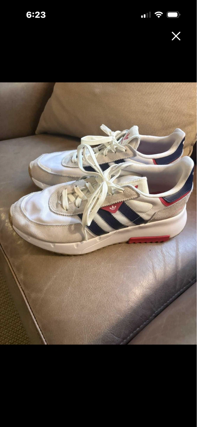 Adidas White/Navy/Red Sneakers - photo 2