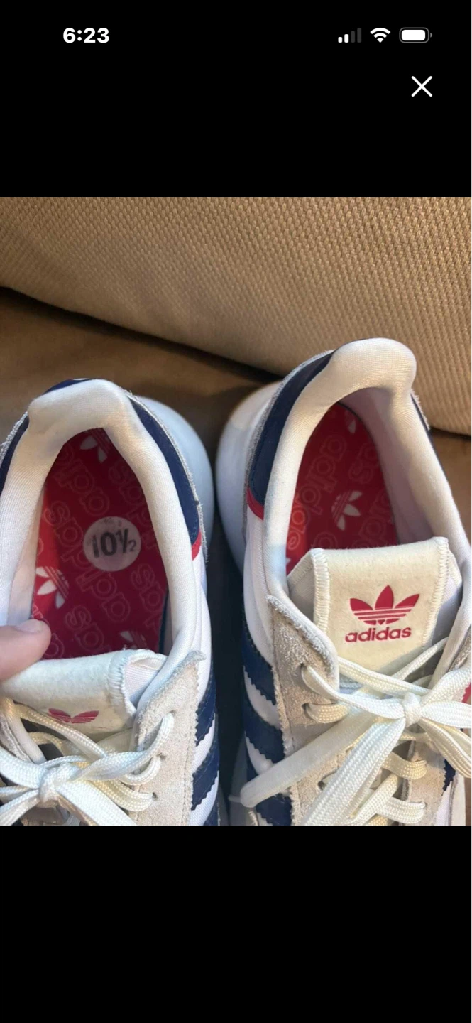 Adidas White/Navy/Red Sneakers - photo 5