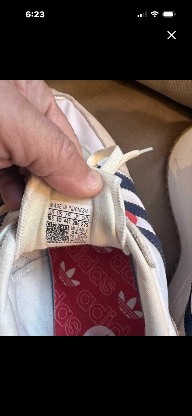 Adidas White/Navy/Red Sneakers - photo 4