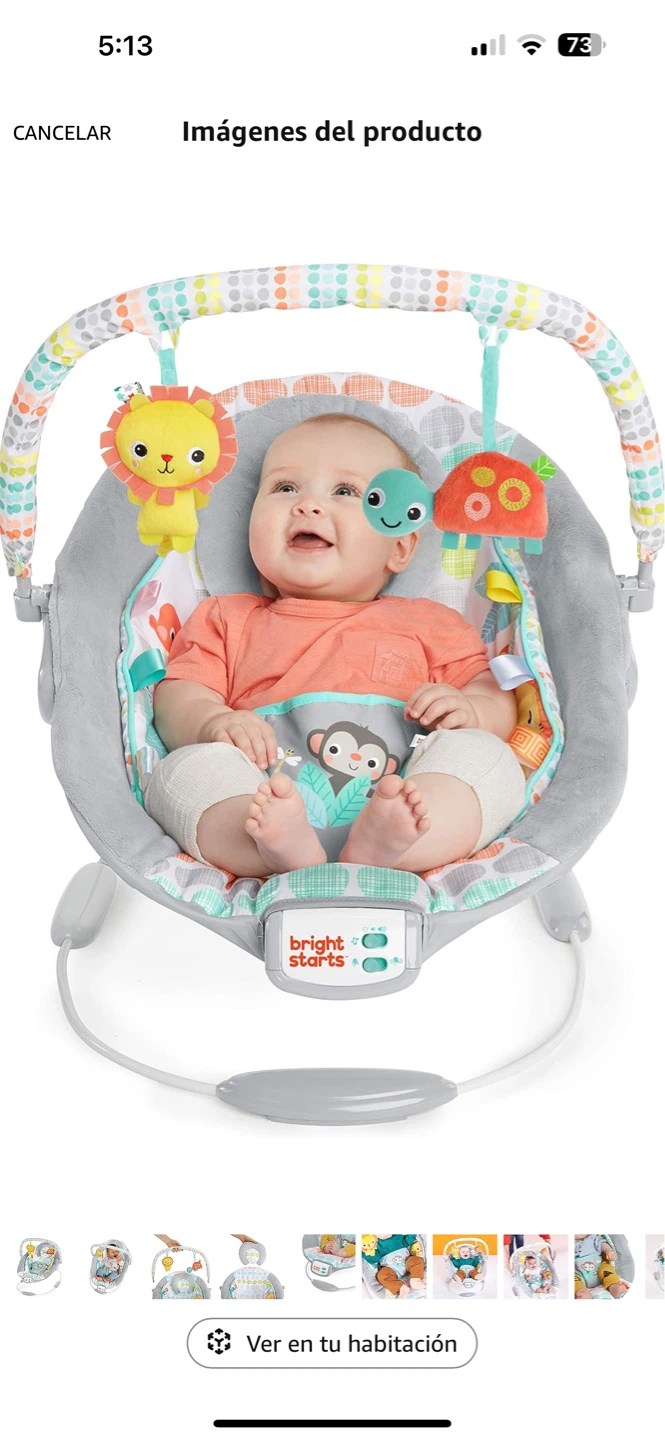 Bright Starts Baby Bouncer Seat with Toys