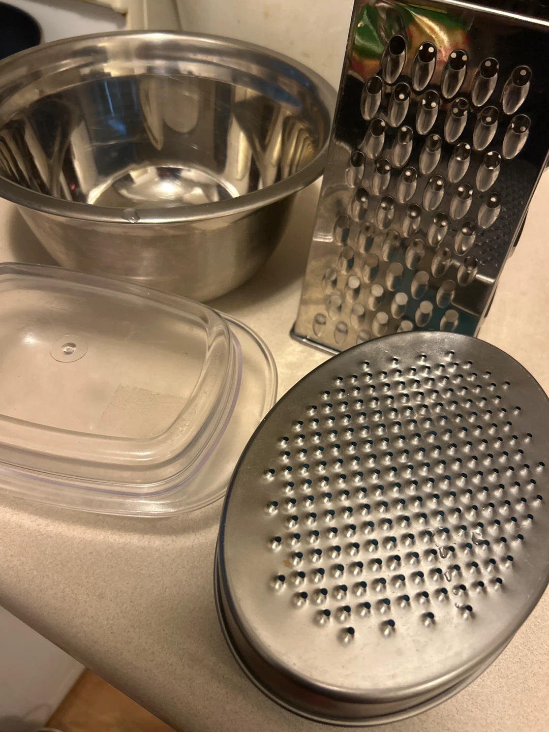 Stainless Steel Grater with Bowl and Lid - photo 2