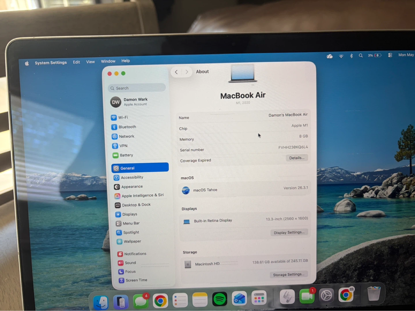 M1 MacBook Air (2020)