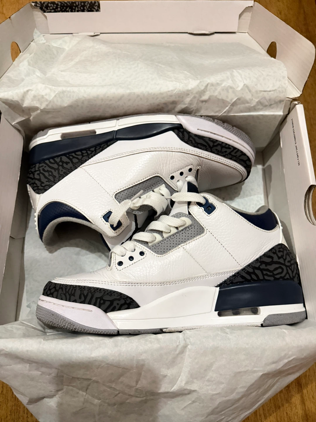 Air Jordan 3 Retro White Navy Cement