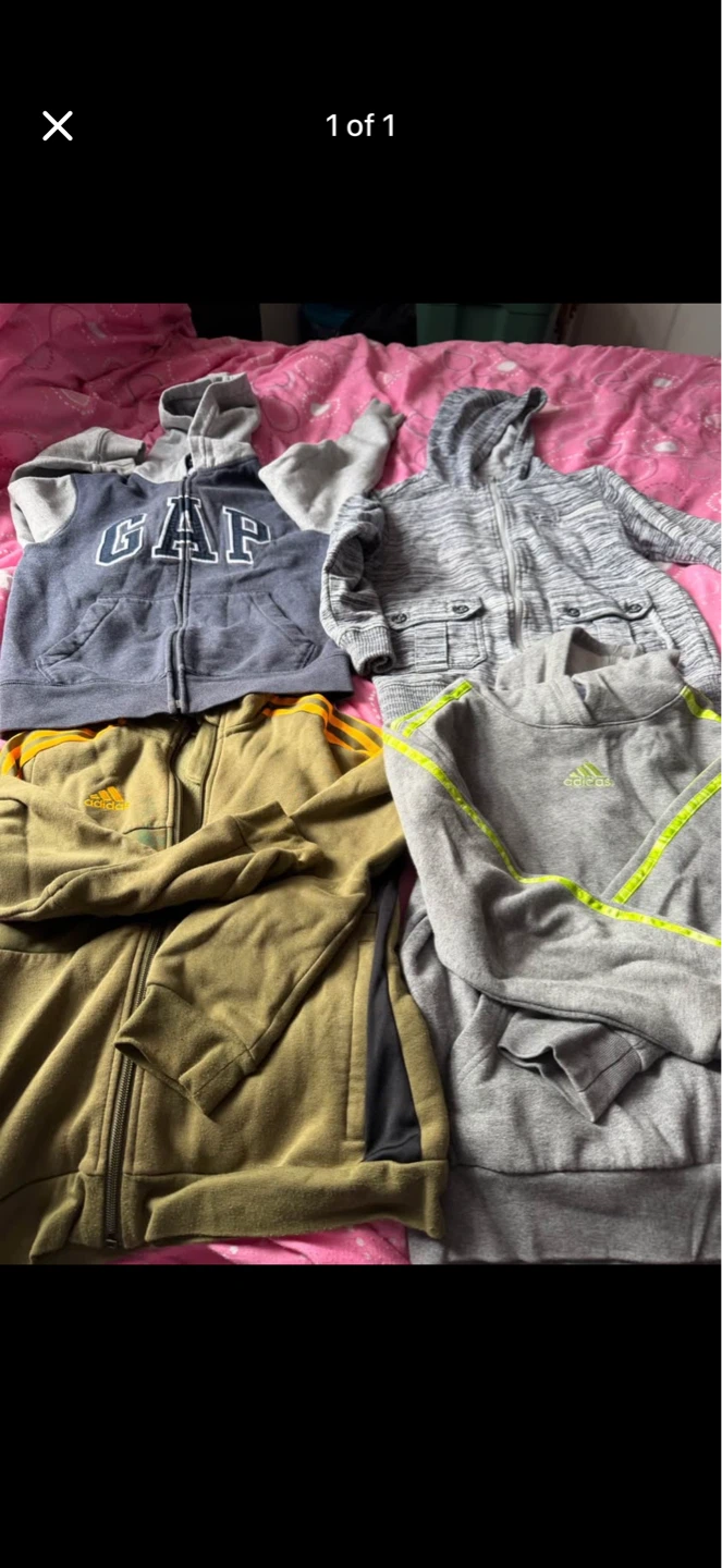 Bundle of 4 Kids Hoodies - Gap, Adidas