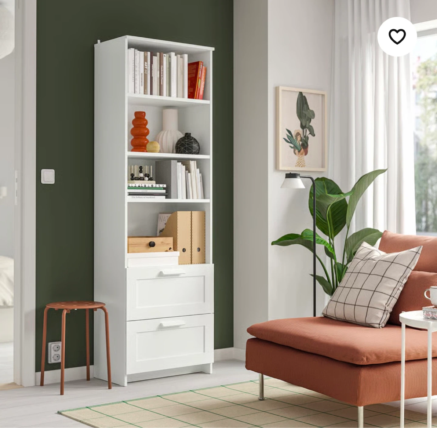 IKEA BRIMNES Bookcase with 2 Drawers - photo 3