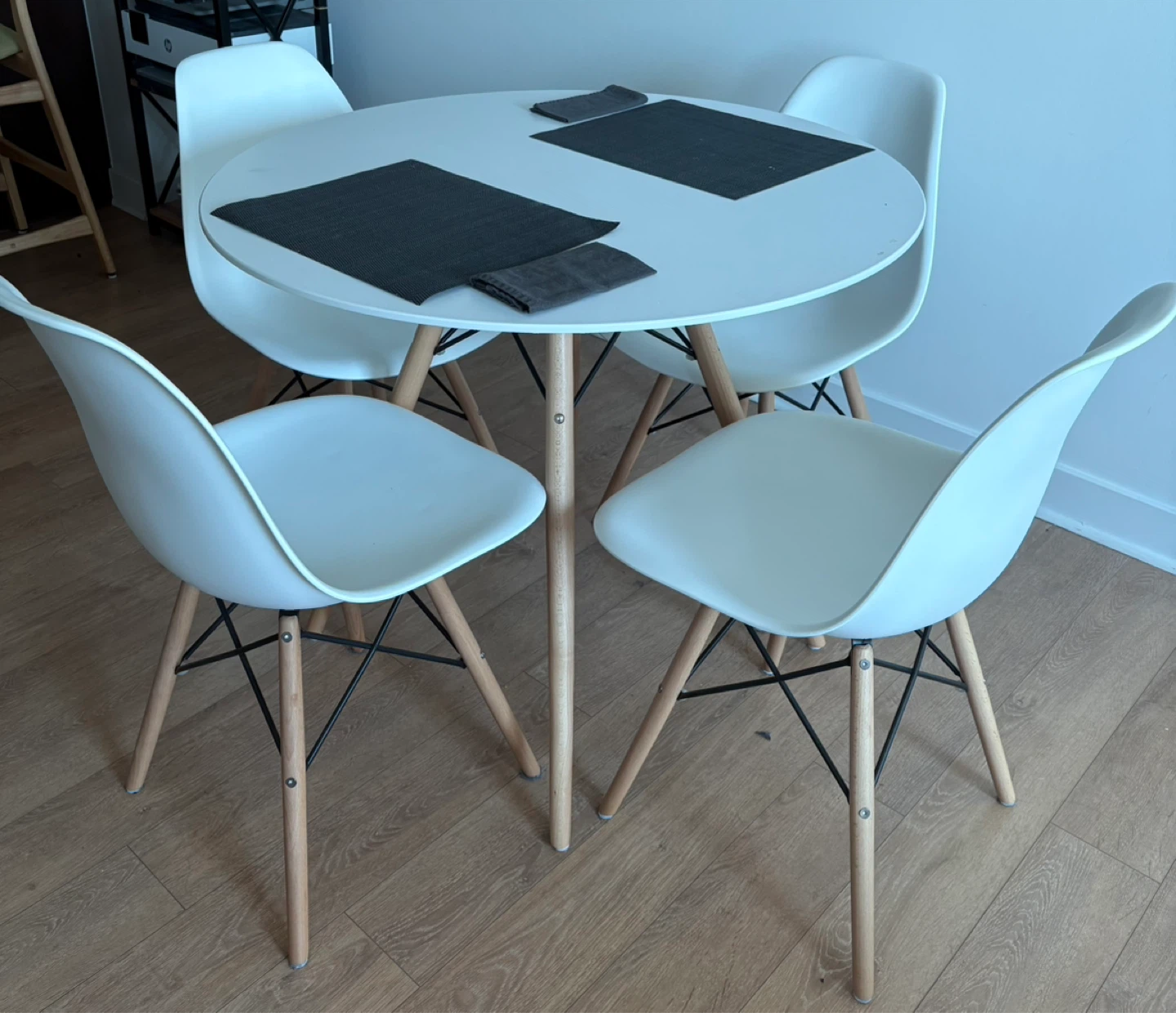 Structube Eiffel Dining Table and Chairs