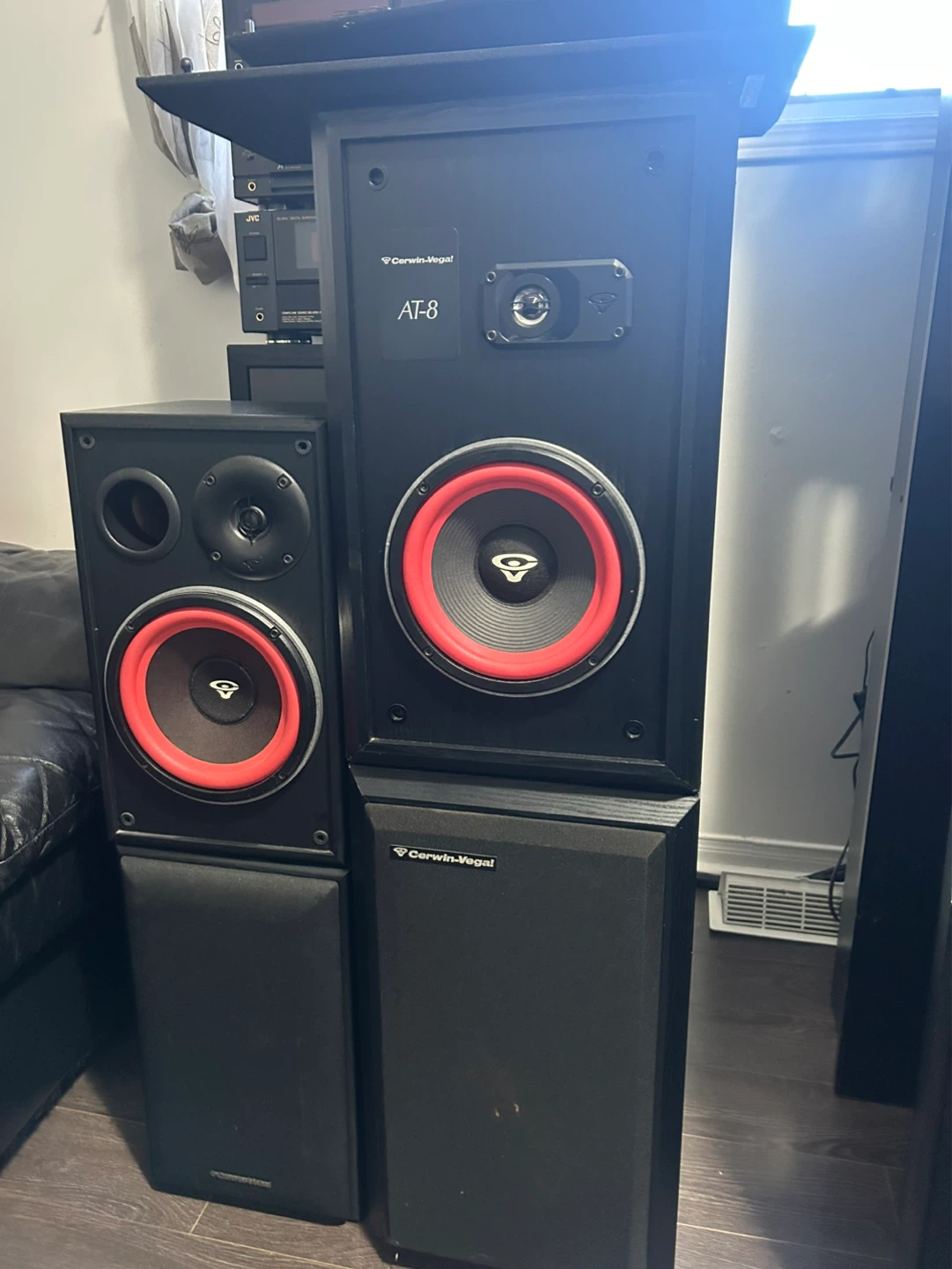 $280 for both Cerwin-Vega AT-8 Speakers