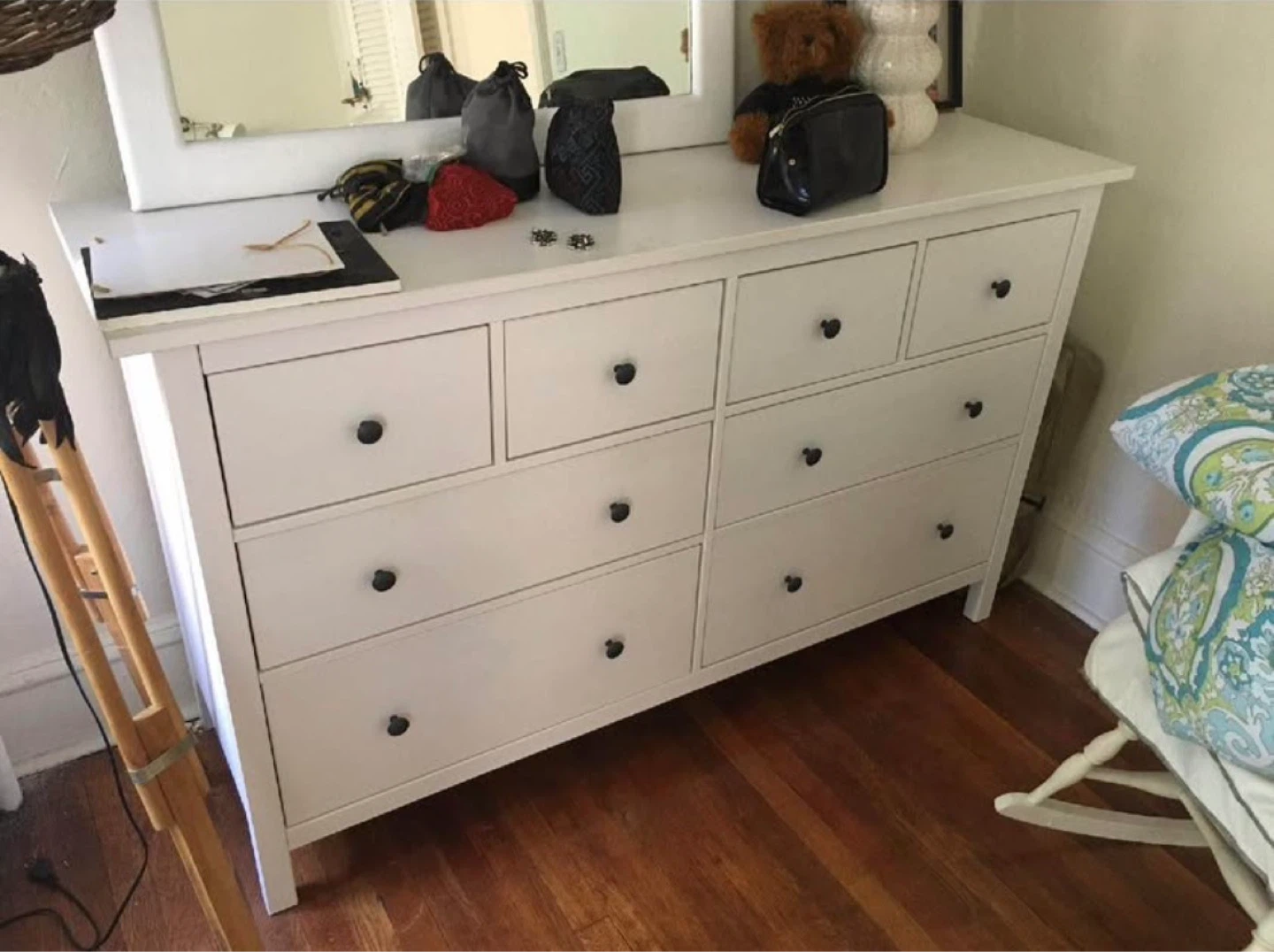 White 8-Drawer Dresser