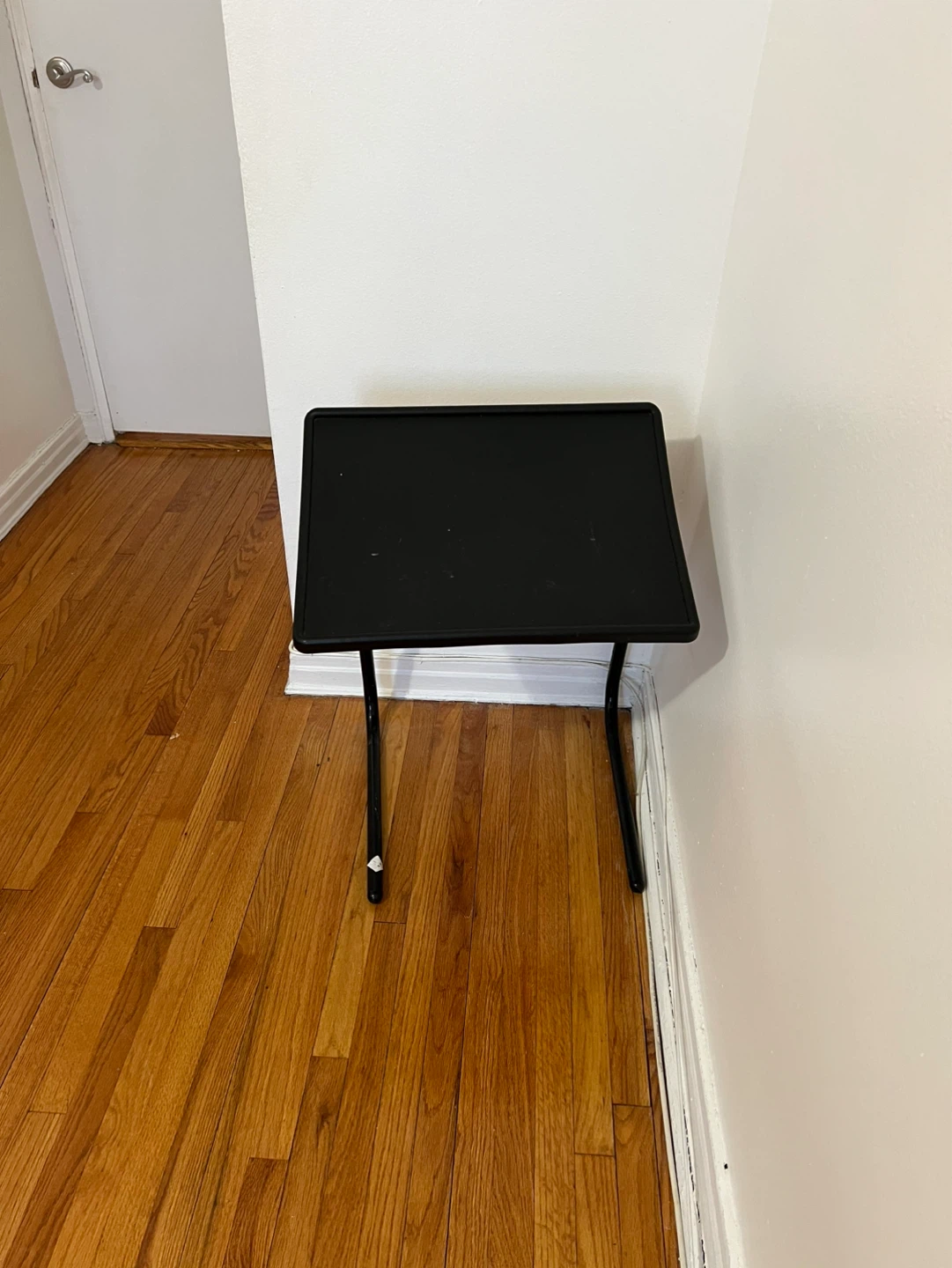 Black Adjustable TV Tray Table - photo 2