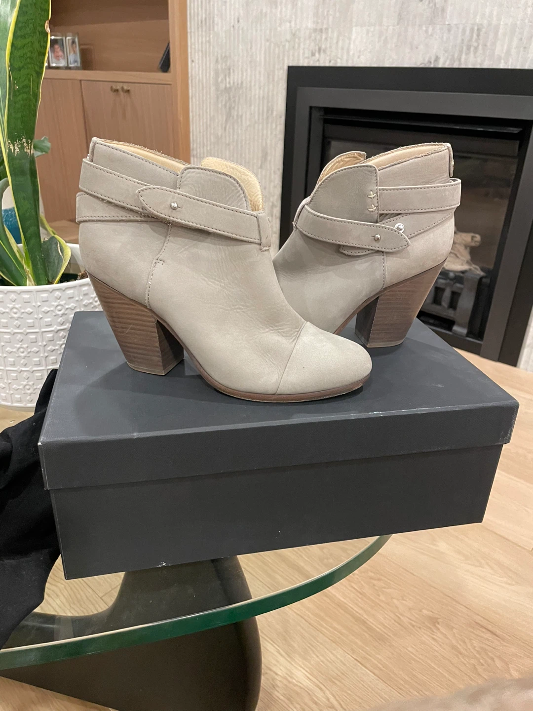 Rag & Bone Grey Suede Ankle Boots - Size 7.5