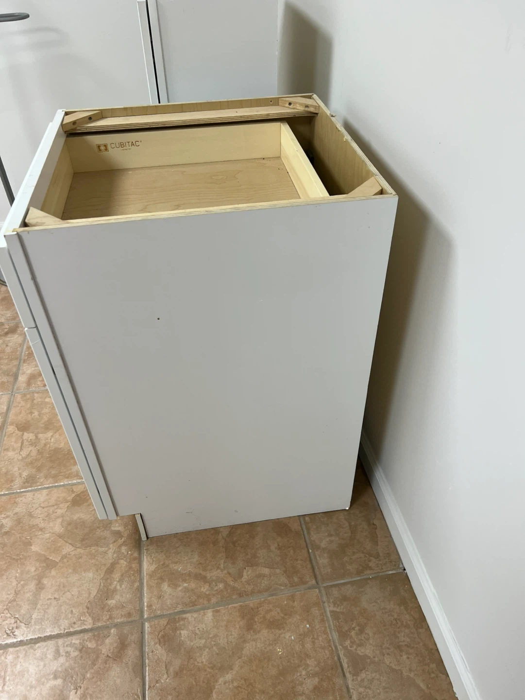 Cubic White Kitchen Cabinet Base and Tall Unit - photo 5