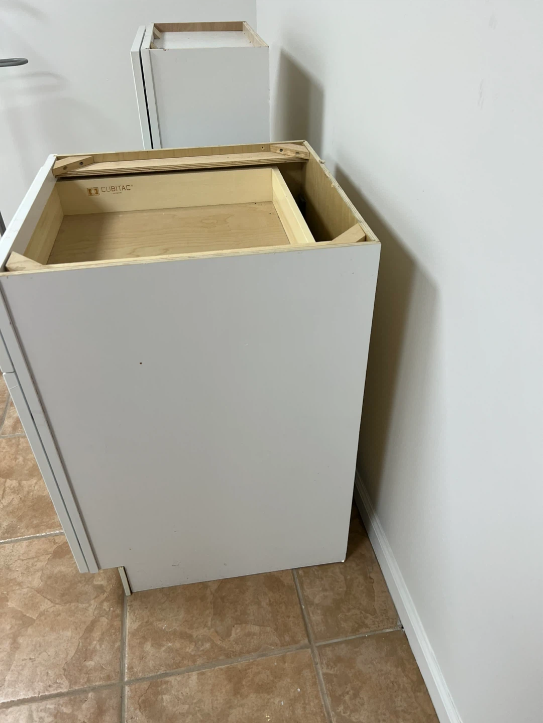 Cubic White Kitchen Cabinet Base and Tall Unit - photo 4